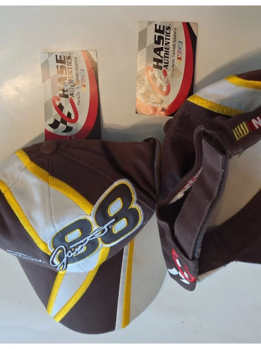 Dale Jarrett UPS #88 Chase Authentics Hat   NASCAR Racing RYR New Lot Of Two